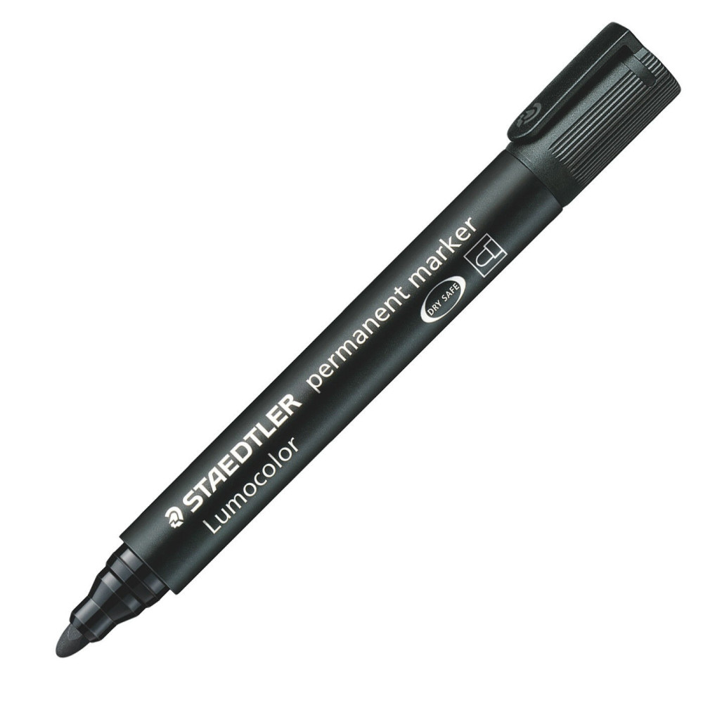 10 MARQUEUR PERMANENT LUMOCOLOR STAEDTLER OGIVE / 2MM-5MM / NOIR