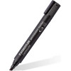 10 MARQUEUR PERMANENT LUMOCOLOR STAEDTLER BISEAUTE / 2MM-5MM / NOIR