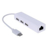 Hub 3x Ports USB 3.0 avec Port Réseau RJ45 Gigabit / 100 Mb/s