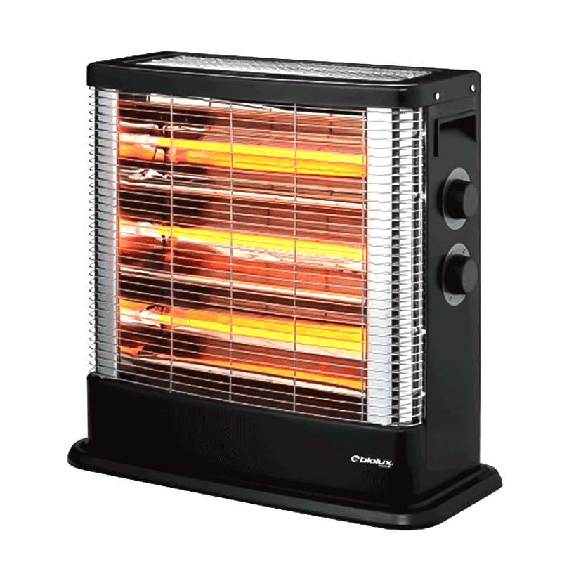 Chauffage Électrique BIOLUX 2400W / Noir / RQ-2400
