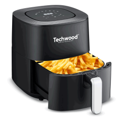 AIRFRYER DUO TECHWOOD 5.5L + PAPIER CUISSON 20 FEUILLES 42CM*38CM  GRATUIT