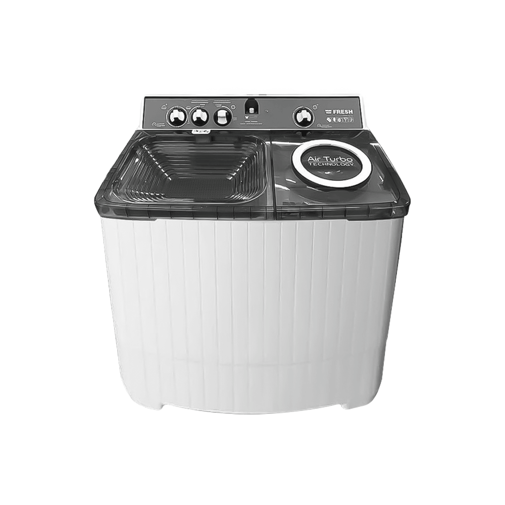Machine à Laver Semi Automatique FRESH 15Kg Blanc & Gris - TTW-15G