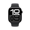 Apple Watch Series 10 GPS 46 mm / Aluminium / Noir / Avec Bracelet Sport Rose Tendre S/M