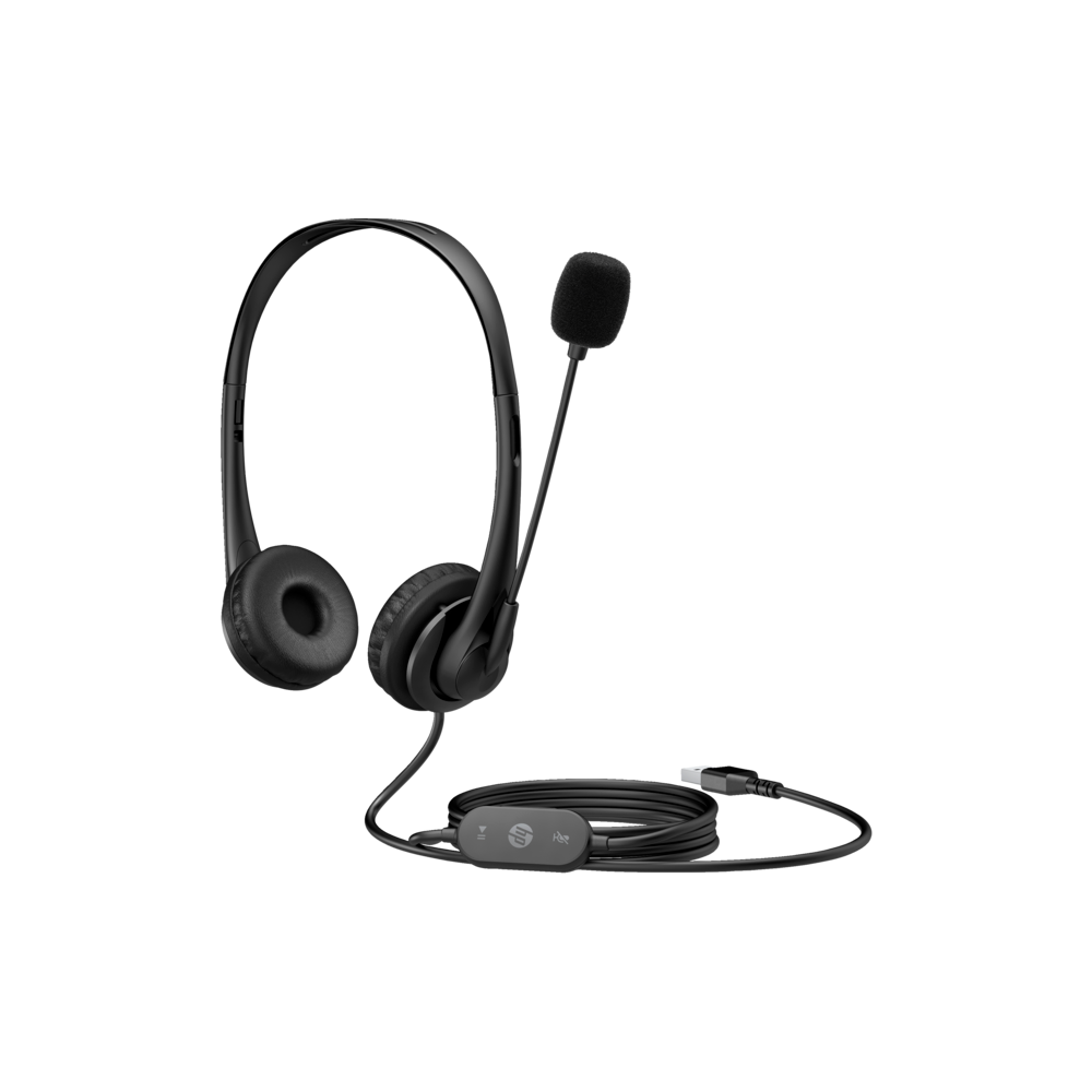 Casque stéréo USB HP G2 / Noir