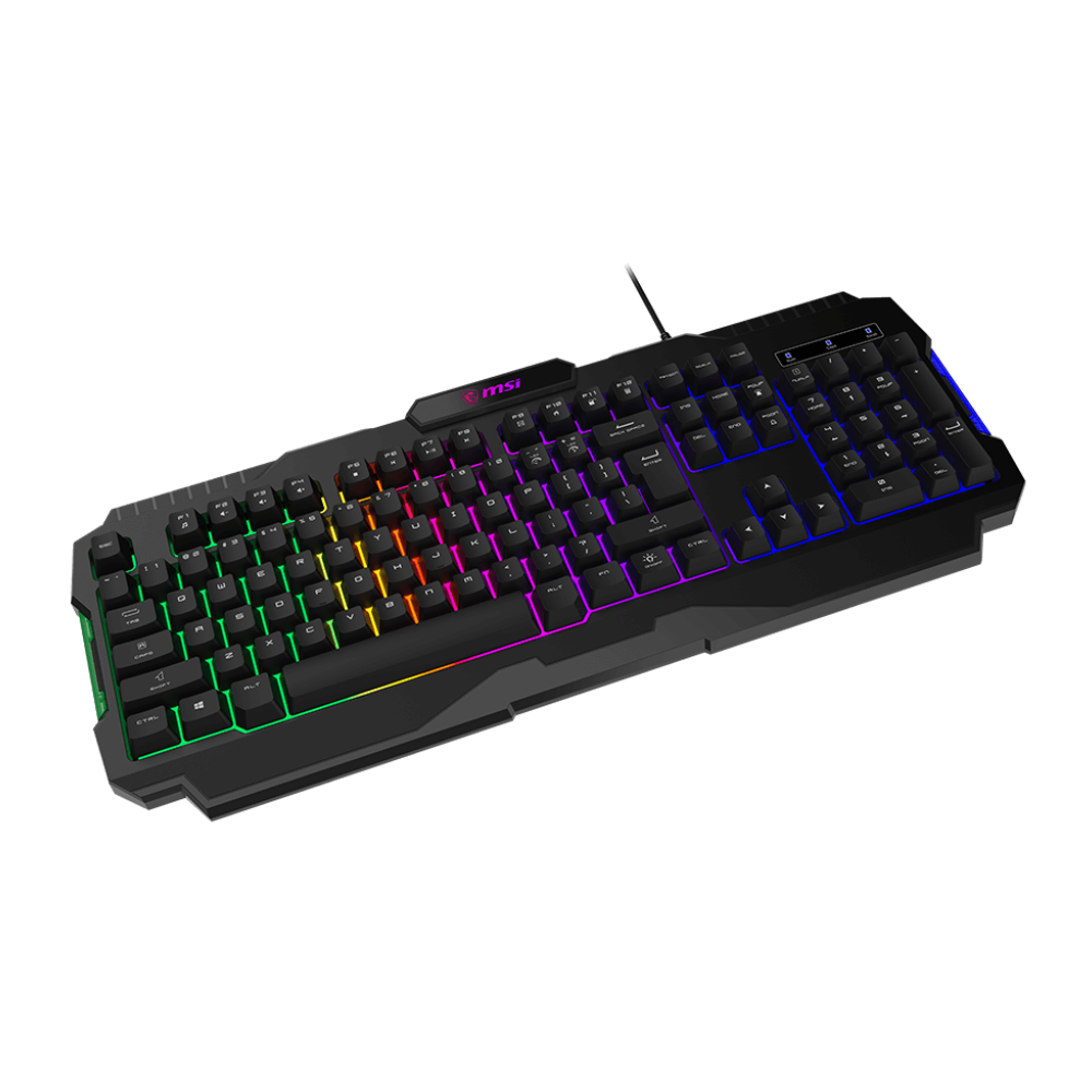 Clavier Gaming MSI FORGE GK100 / Membrane / RGB / Noir