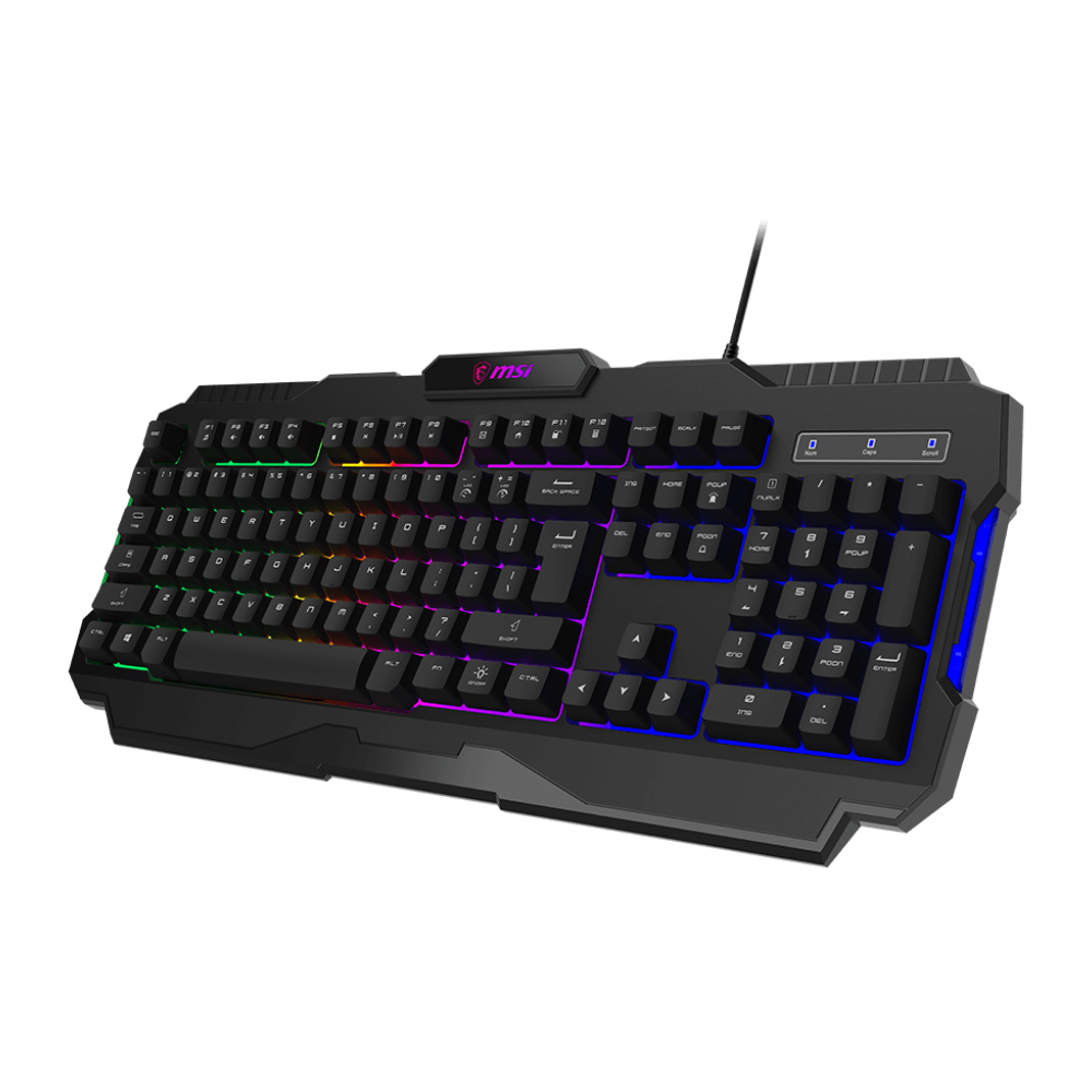 Clavier Gaming MSI FORGE GK100 / Membrane / RGB / Noir