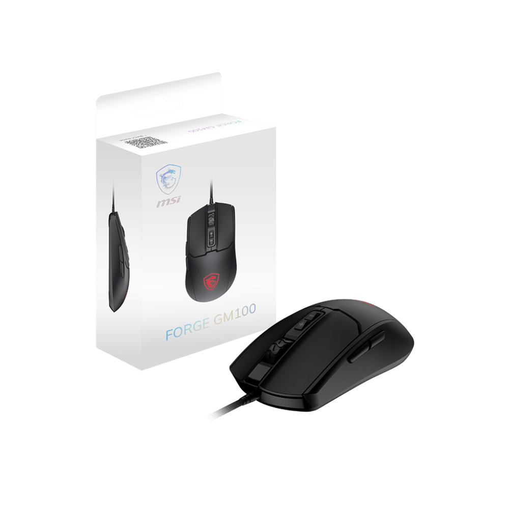 Souris Gaming Filaire MSI FORGE GM100 / LED RGB / Noir