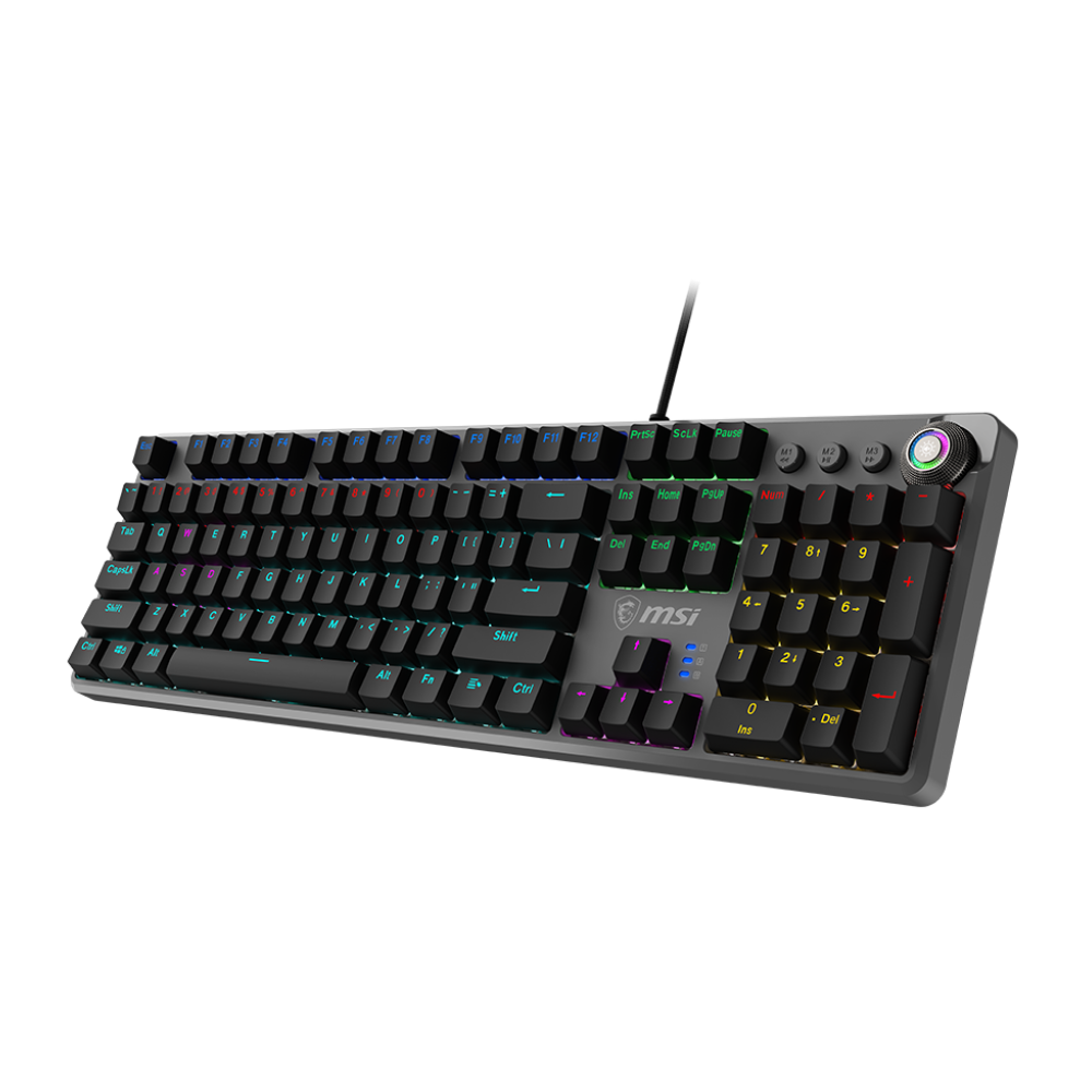 Clavier Gaming Filaire Mécanique MSI FORGE GK310 AZERTY / RGB / RED SWITCHES / USB / Noir