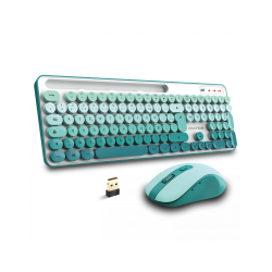 Ensemble Clavier et Souris Sans Fil Advance Pep's / Vert