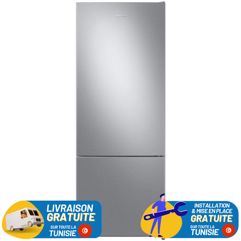 Réfrigérateur Samsung combiné RB44 / 449 Litres / Silver + Livraison + Installation et Mise en Marche Gratuites