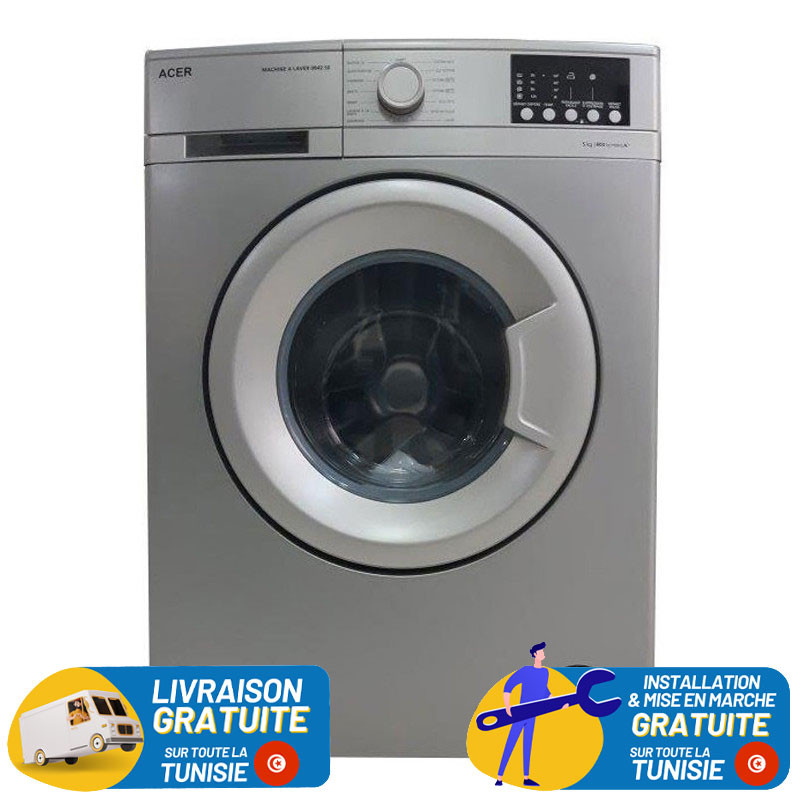 Lave Linge Frontale Acer 7 Kg / Silver