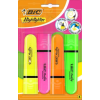 BLISTER DE 4 FLUO FLAT BIC AST NEON