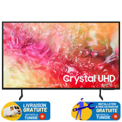 Tv Samsung DU7000 55" Crystal UHD 4K / Smart TV / Wi-Fi / 50 Hz / Noir + 70DT Bon de réduction