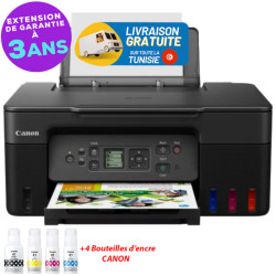 Imprimante 3en1 Multifonction Couleur Avec Réservoir Intégré Canon PIXMA G3470 / Wi-Fi / Noir
