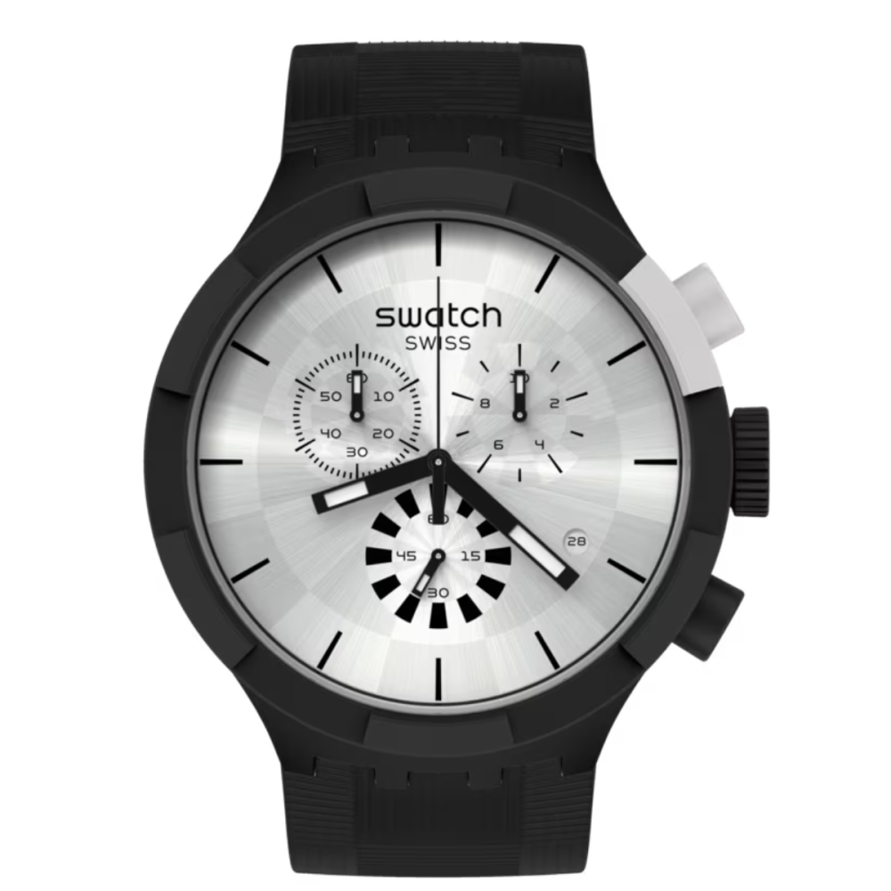 Montre SWATCH CHEQUERED SILVER / Noir