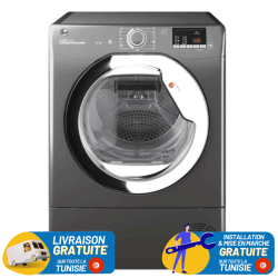 Sèche linge Hoover HLEC10DCER-80 / 10 Kg / Gris + Livraison + Installation et Mise en Marche Gratuites