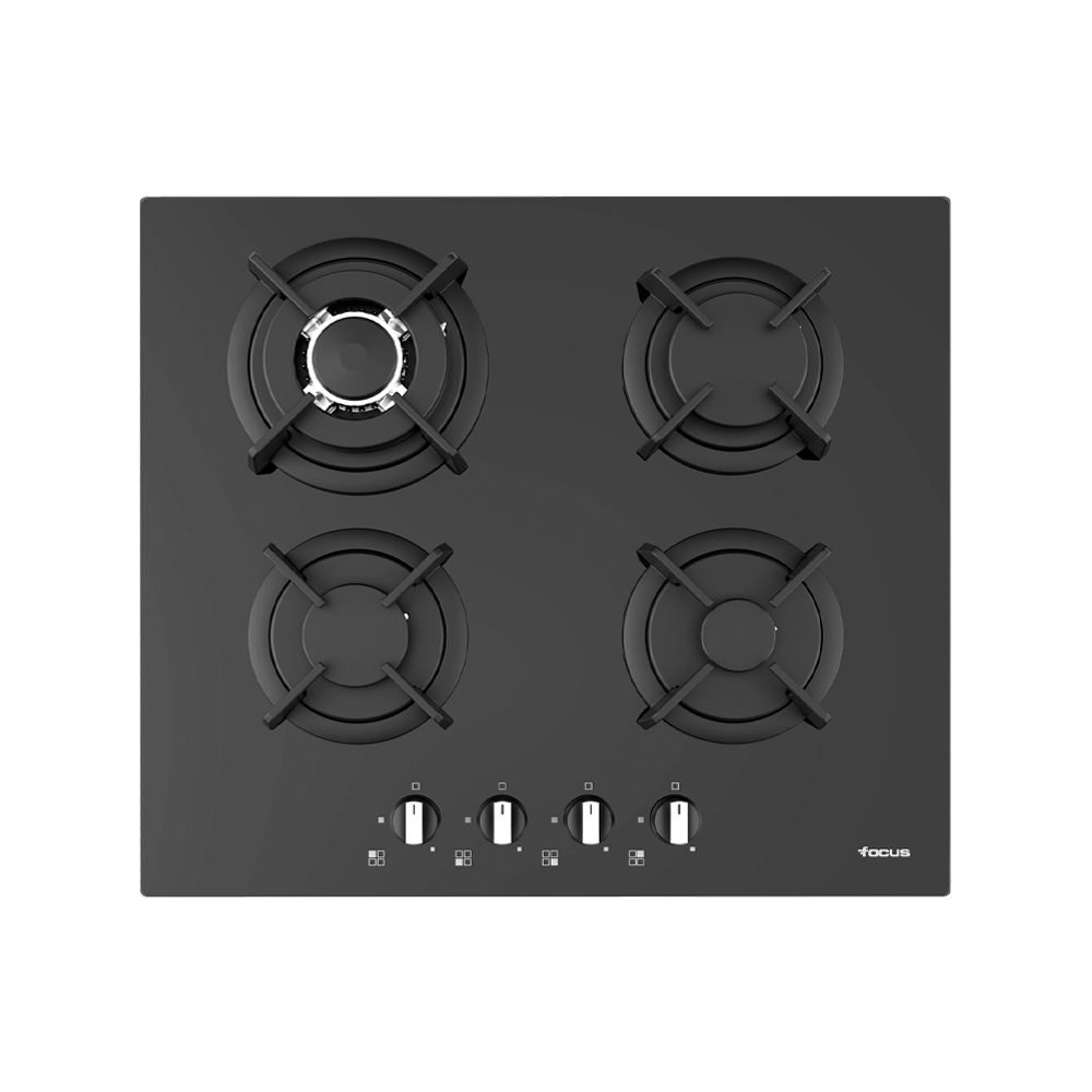 Table de cuisson Focus F.4015BS / FONTE TERMOCOUPLE / 60 cm / Noir