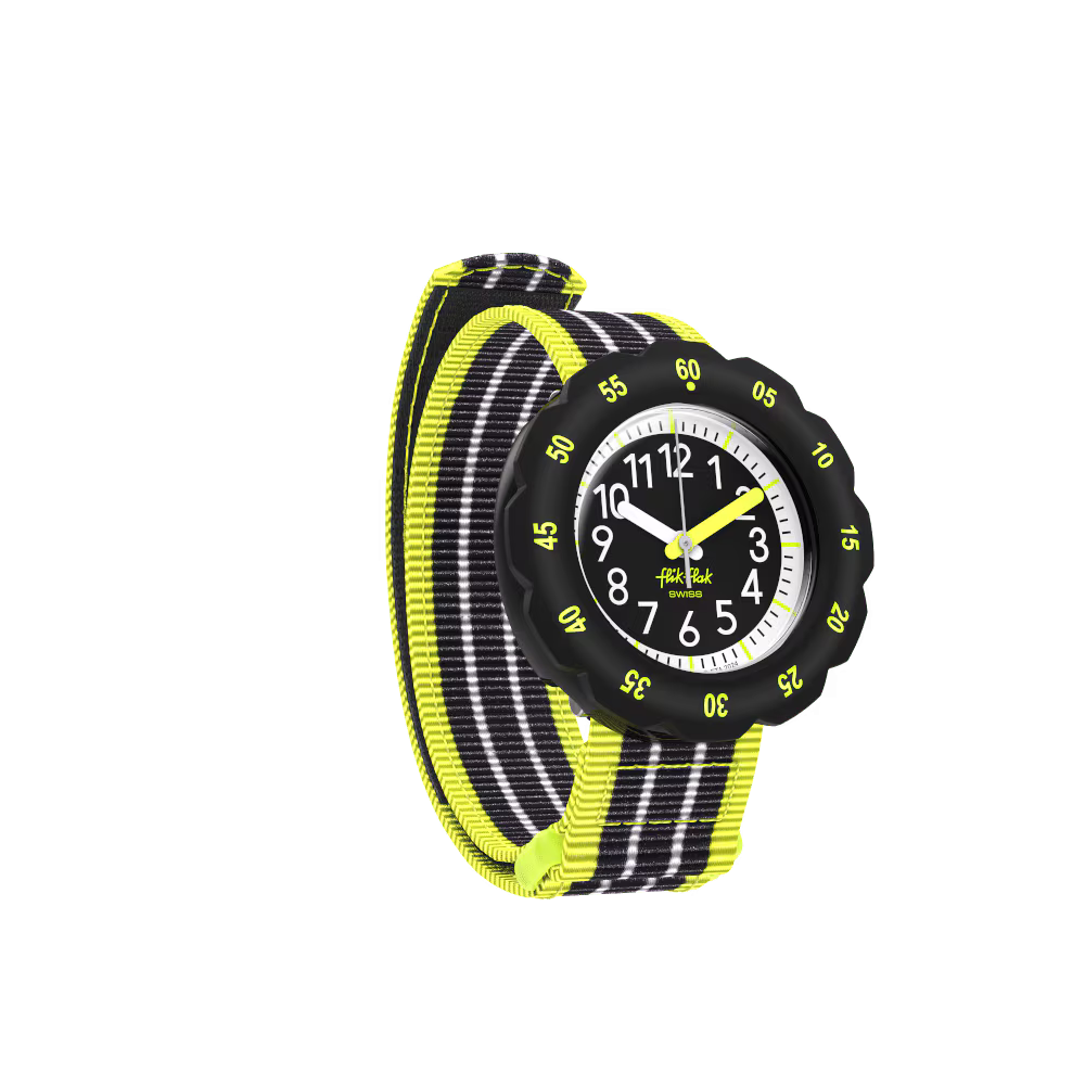 MONTRE FLIK FLAK LOOP IN NEON