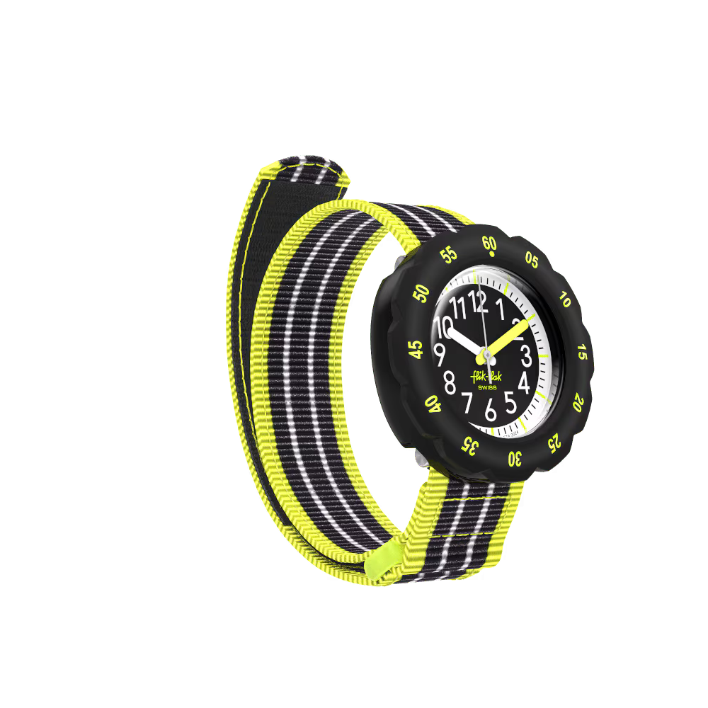 MONTRE FLIK FLAK LOOP IN NEON