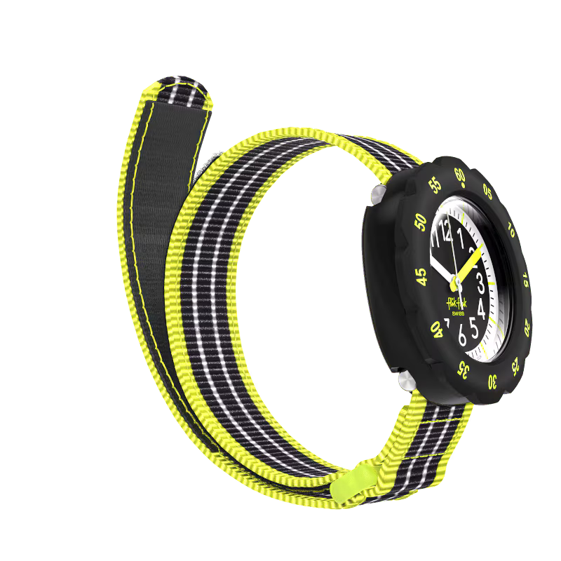 MONTRE FLIK FLAK LOOP IN NEON