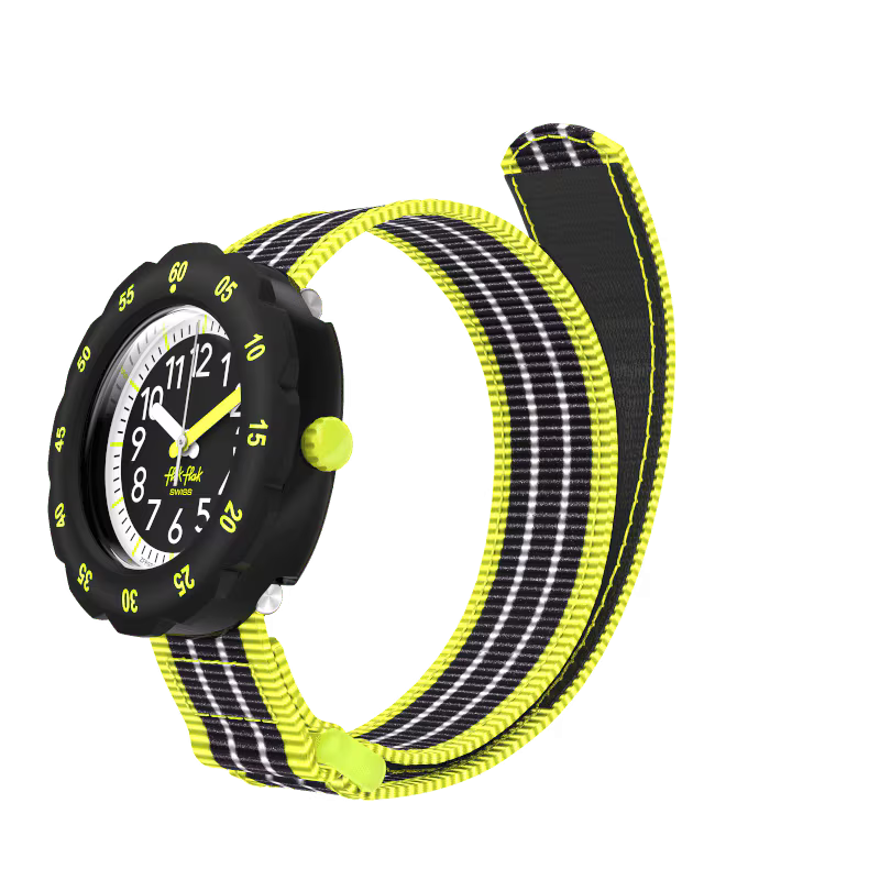 MONTRE FLIK FLAK LOOP IN NEON