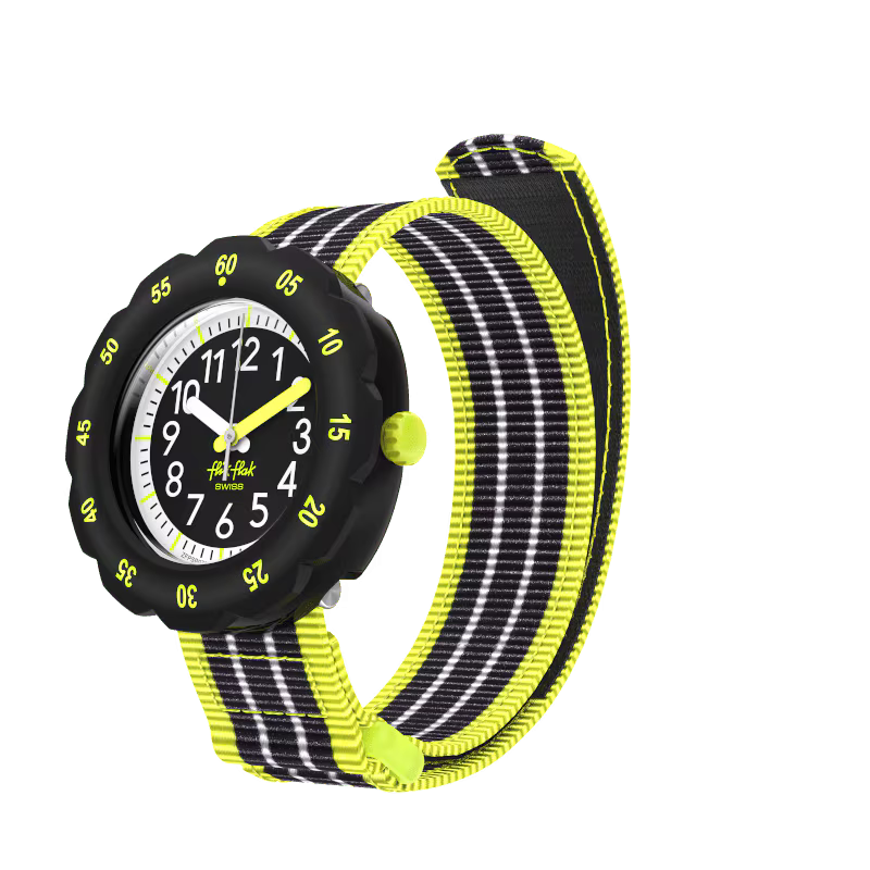 MONTRE FLIK FLAK LOOP IN NEON