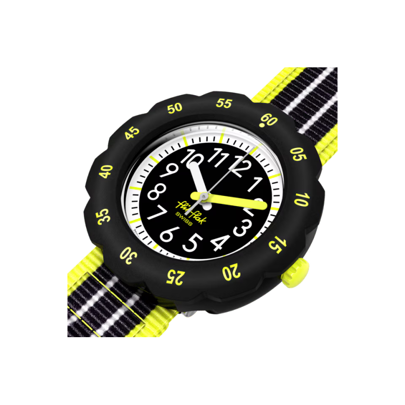 MONTRE FLIK FLAK LOOP IN NEON