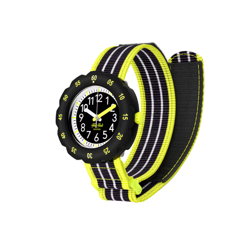 MONTRE FLIK FLAK LOOP IN NEON