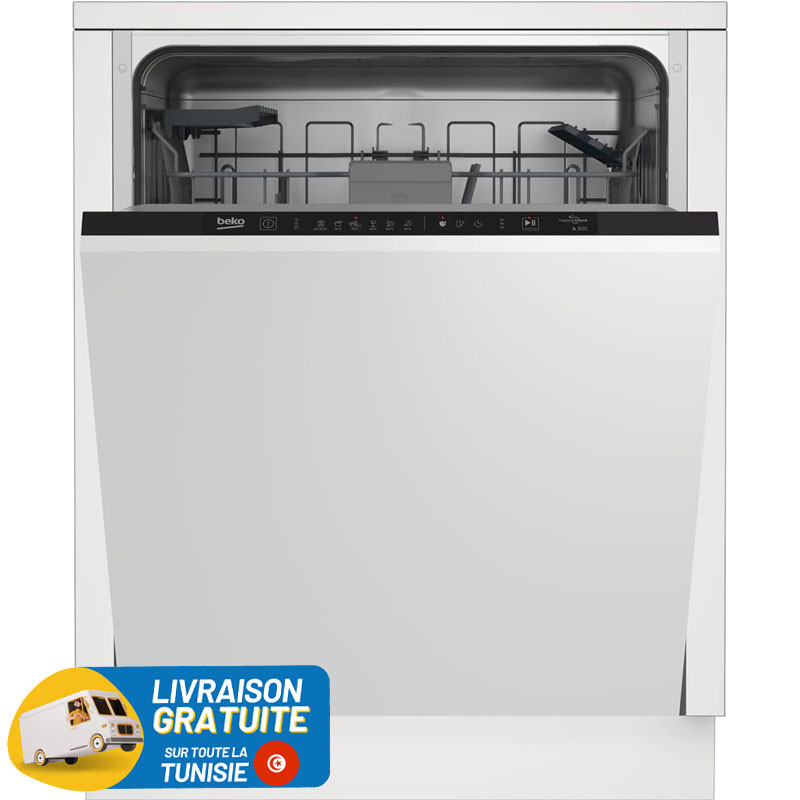 Lave Vaisselle BEKO Encastrable 14 Couverts / BDIN16435 / Blanc