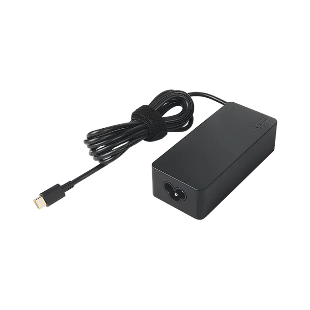 Chargeur pour Pc Portable Lenovo origine Type C 65W / Noir