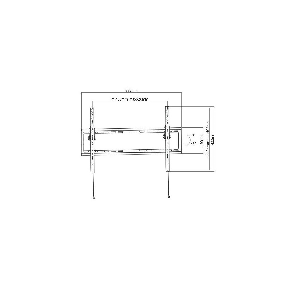 Support Mural Universel avec Inclinaison SBOX PLB-3446T / 37"-70"