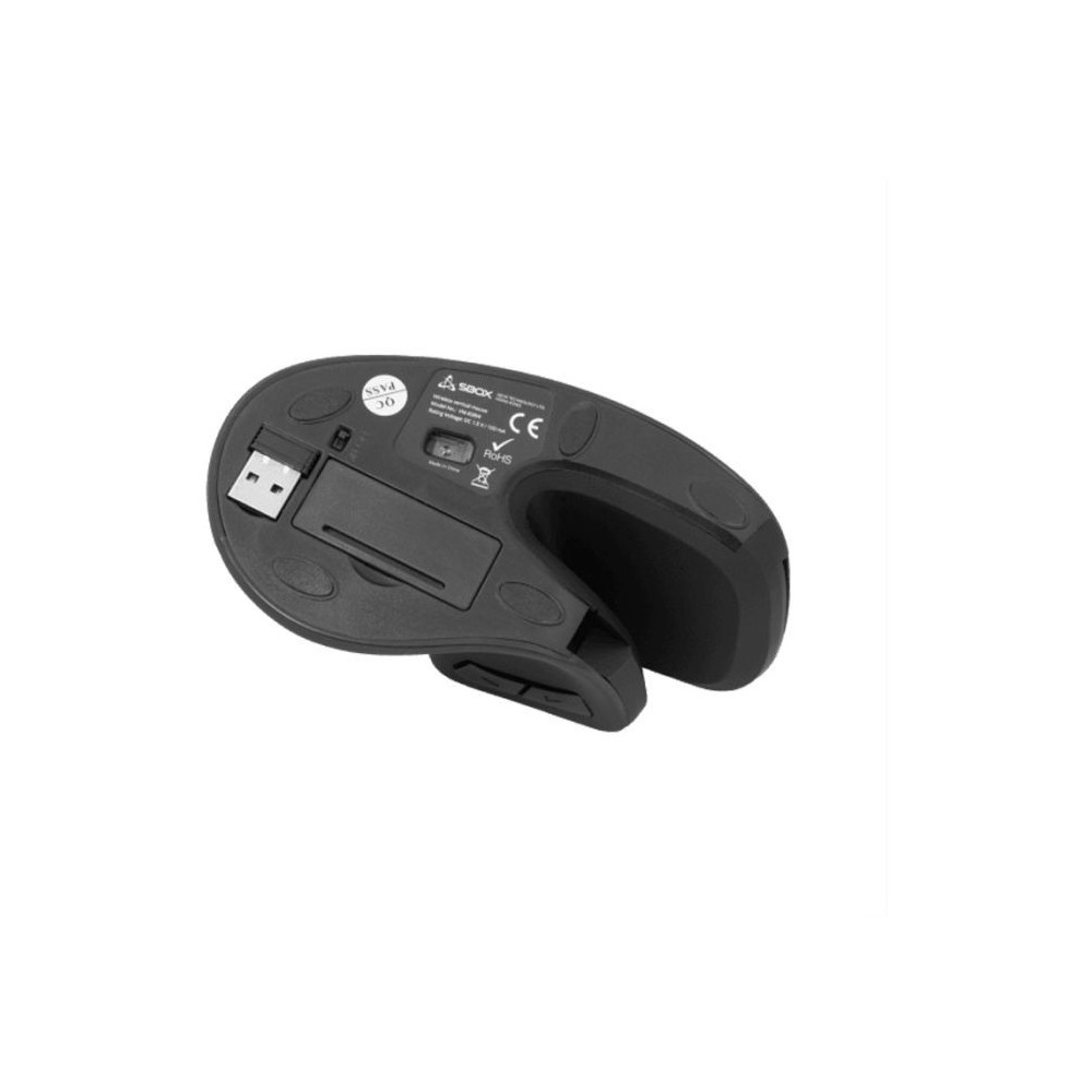 Souris Sans Fil Optique SBOX VM-838 Verticale / Noir