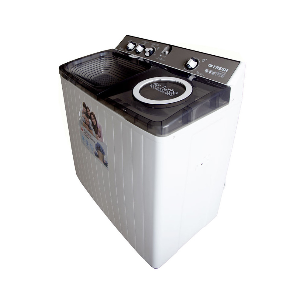 Machine à Laver Semi Automatique FRESH 15Kg Blanc & Gris - TTW-15G