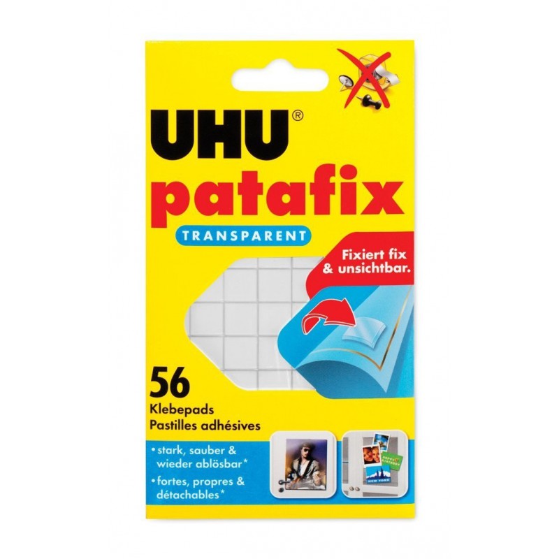 Patte de fixation UHU Patafix invisible 56P