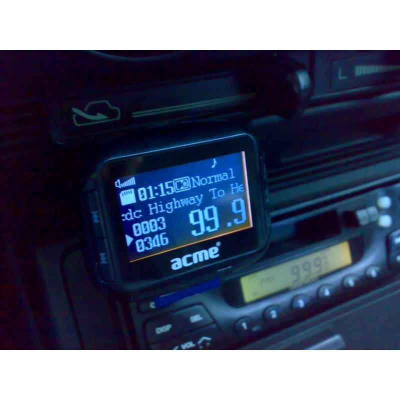 Allume Cigare Radio FM / Lecteur Cartes / Lecteur MP3 Acme F200-01