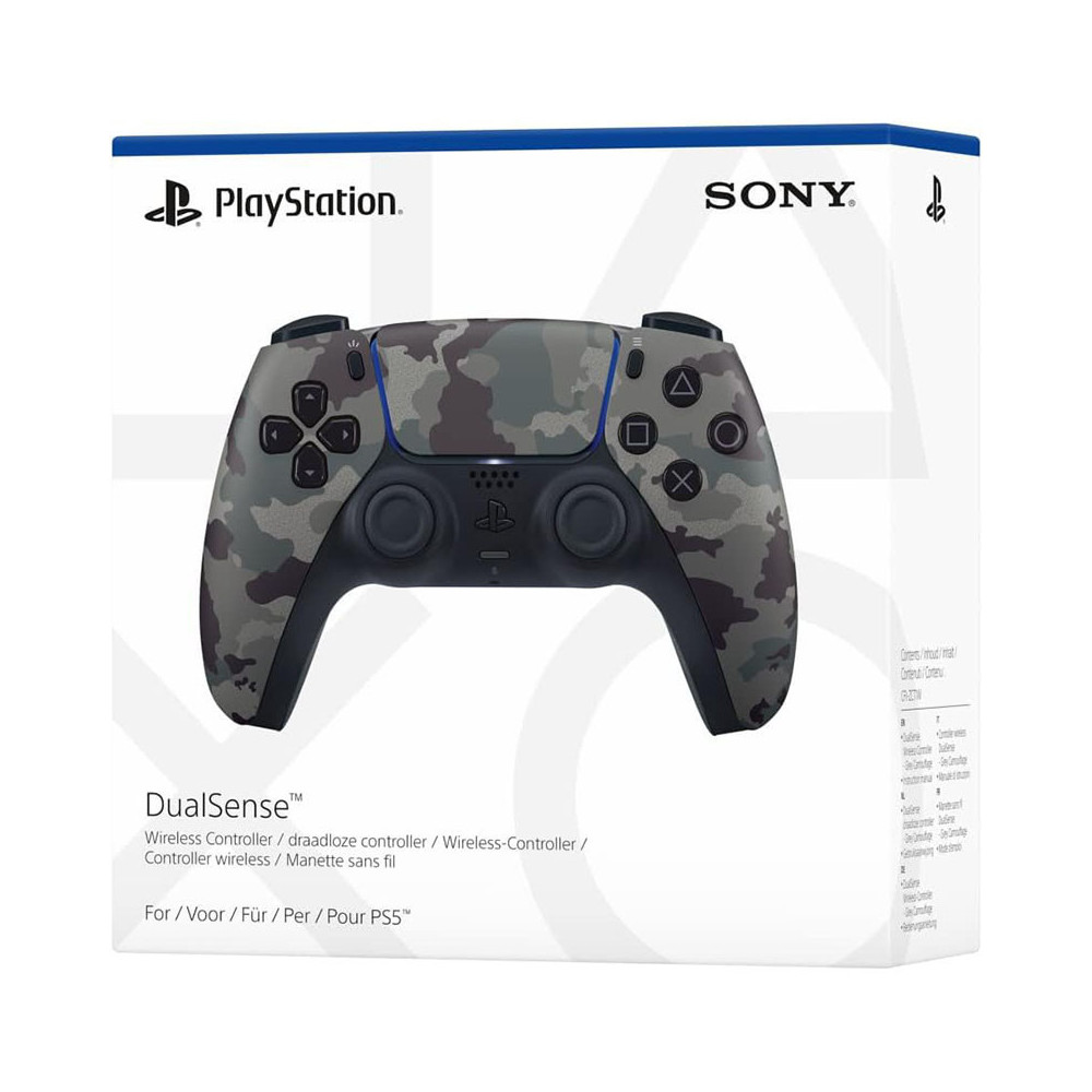 Manette sans fil DualSense pour PS5 Gris camouflage SONY