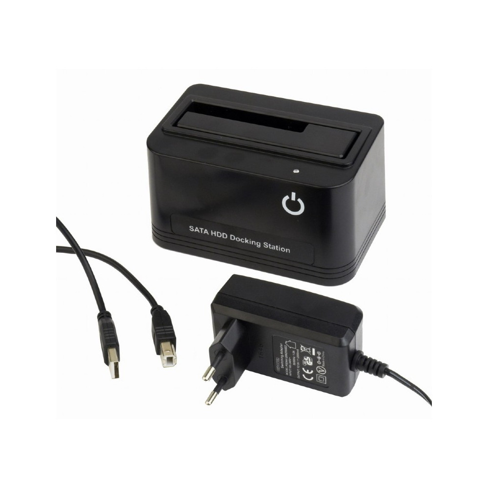 Station d'accueil Gembird USB pour disques durs SATA 2.5" et 3.5"