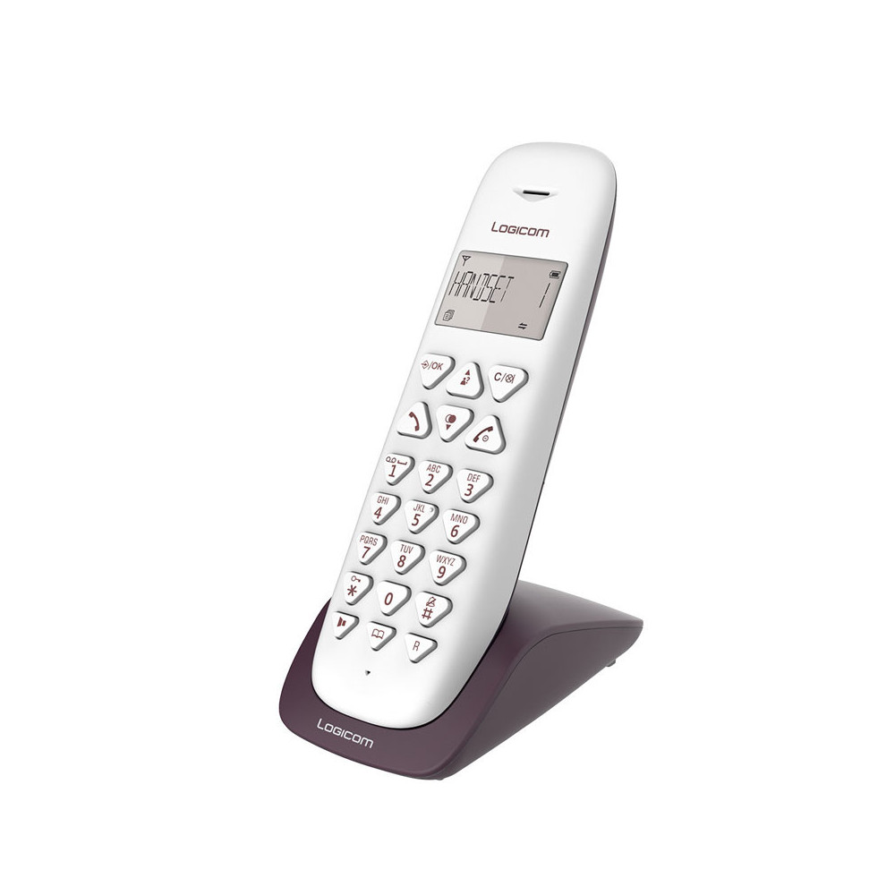 TELEPHONE FIXE SANS FIL LOGICOM VEGA 150 / AUBERGINE