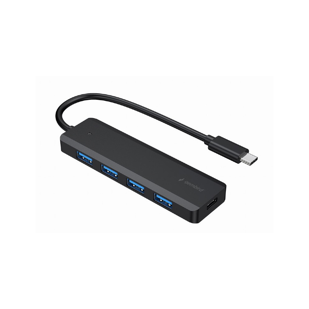 Hub USB GEMBIRD Type-C 4-port USB 3.1 (Gen 1) / NOIR