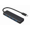 Hub USB GEMBIRD Type-C 4-port USB 3.1 (Gen 1) / NOIR