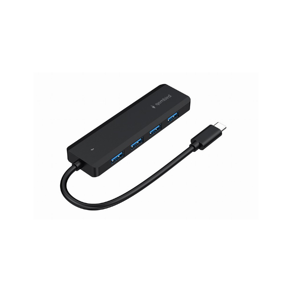 Hub USB GEMBIRD Type-C 4-port USB 3.1 (Gen 1) / NOIR