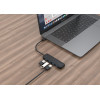 Hub USB GEMBIRD Type-C 4-port USB 3.1 (Gen 1) / NOIR