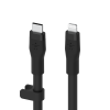 CÂBLE BOOST CHARGE TYPE-C Flex avec connecteur Lightning 3 M - NOIR