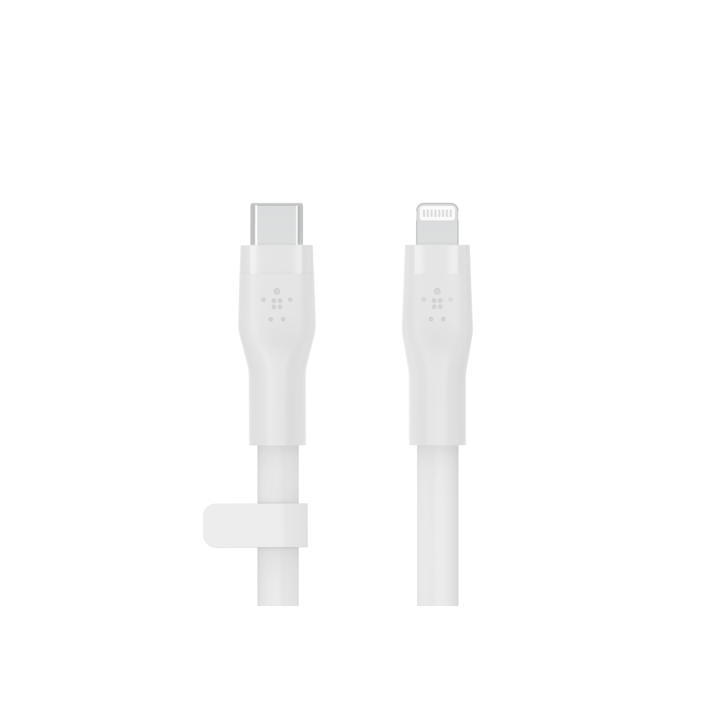 CÂBLE BOOST CHARGE TYPE-C Flex avec connecteur Lightning 3 M - BLANC