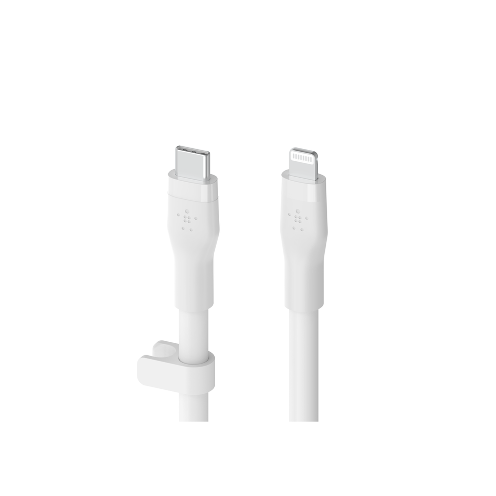 CÂBLE BOOST CHARGE TYPE-C Flex avec connecteur Lightning 3 M - BLANC
