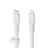 CÂBLE BOOST CHARGE TYPE-C Flex avec connecteur Lightning 3 M - BLANC