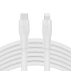 CÂBLE BOOST CHARGE TYPE-C Flex avec connecteur Lightning 3 M - BLANC