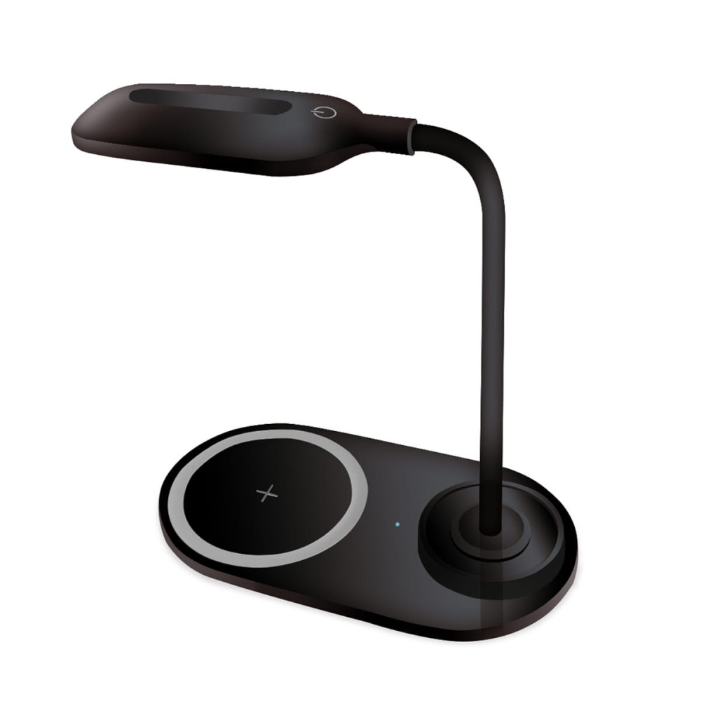 Lampe & Chargeur sans fil Platinet PDL1930 / 10W / Noir