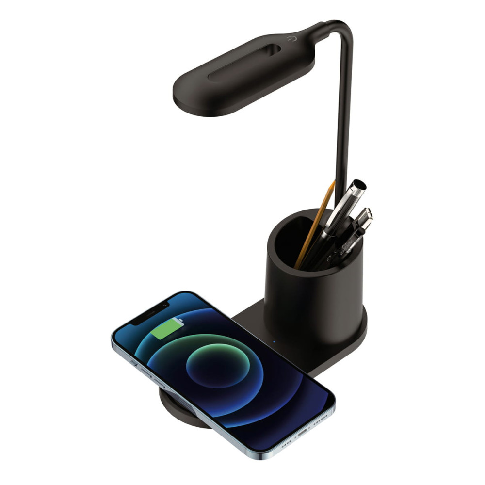 Lampe & Chargeur sans fil Platinet PDL1930 / 10W / Noir