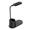 Lampe & Chargeur sans fil Platinet PDL1930 / 10W / Noir